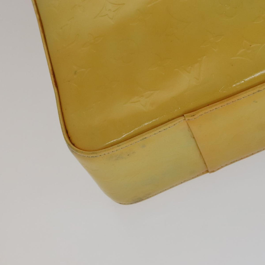 Louis Vuitton Columbus Handbag Monogram Vernis Yellow Patent_Leather Bag (Pre-Owned)