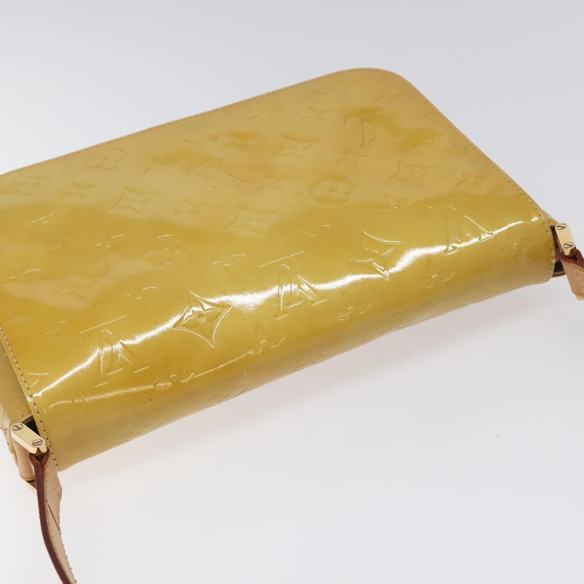 Louis Vuitton Thompson Street Handbag Monogram Vernis Beige Patent_Leather Bag (Pre-Owned)