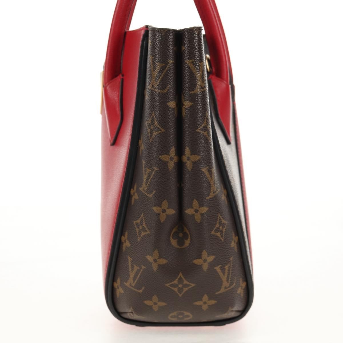 Louis Vuitton Kimono Handbag Monogram Canvas And Leather Red Canvas Handbag (Pre-Owned)