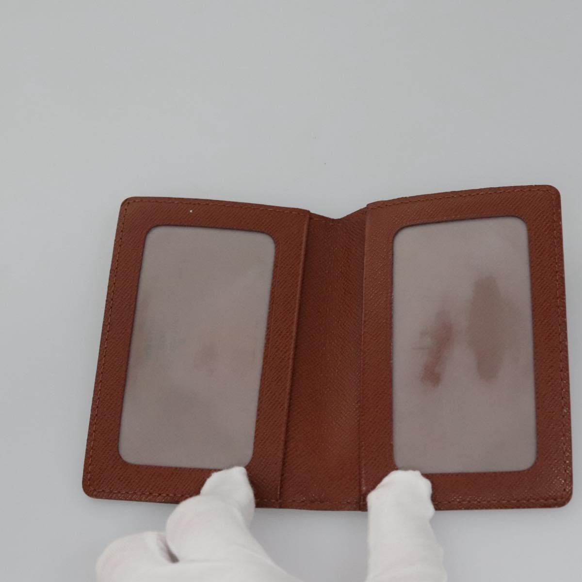 Louis Vuitton Vertical Id Card Holder Canvas Brown Canvas Card Holders Accessory (Pre-Owned)