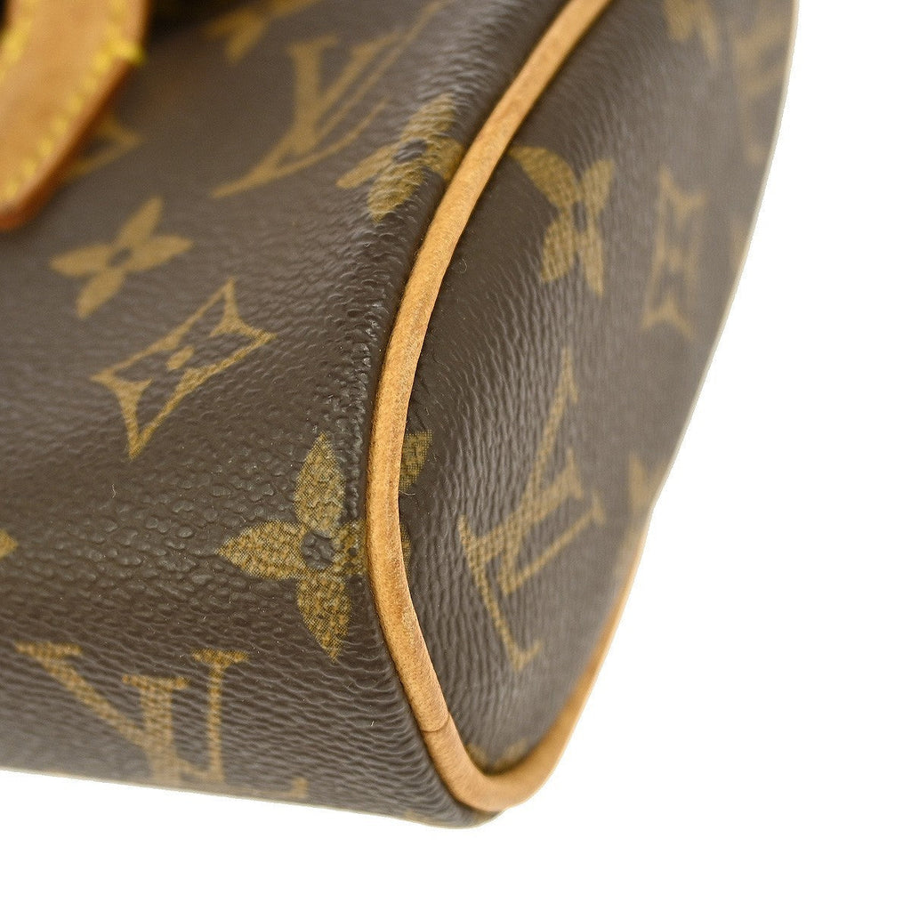 Louis Vuitton Sonatine Handbag Monogram Canvas Brown Canvas Handbag (Pre-Owned)