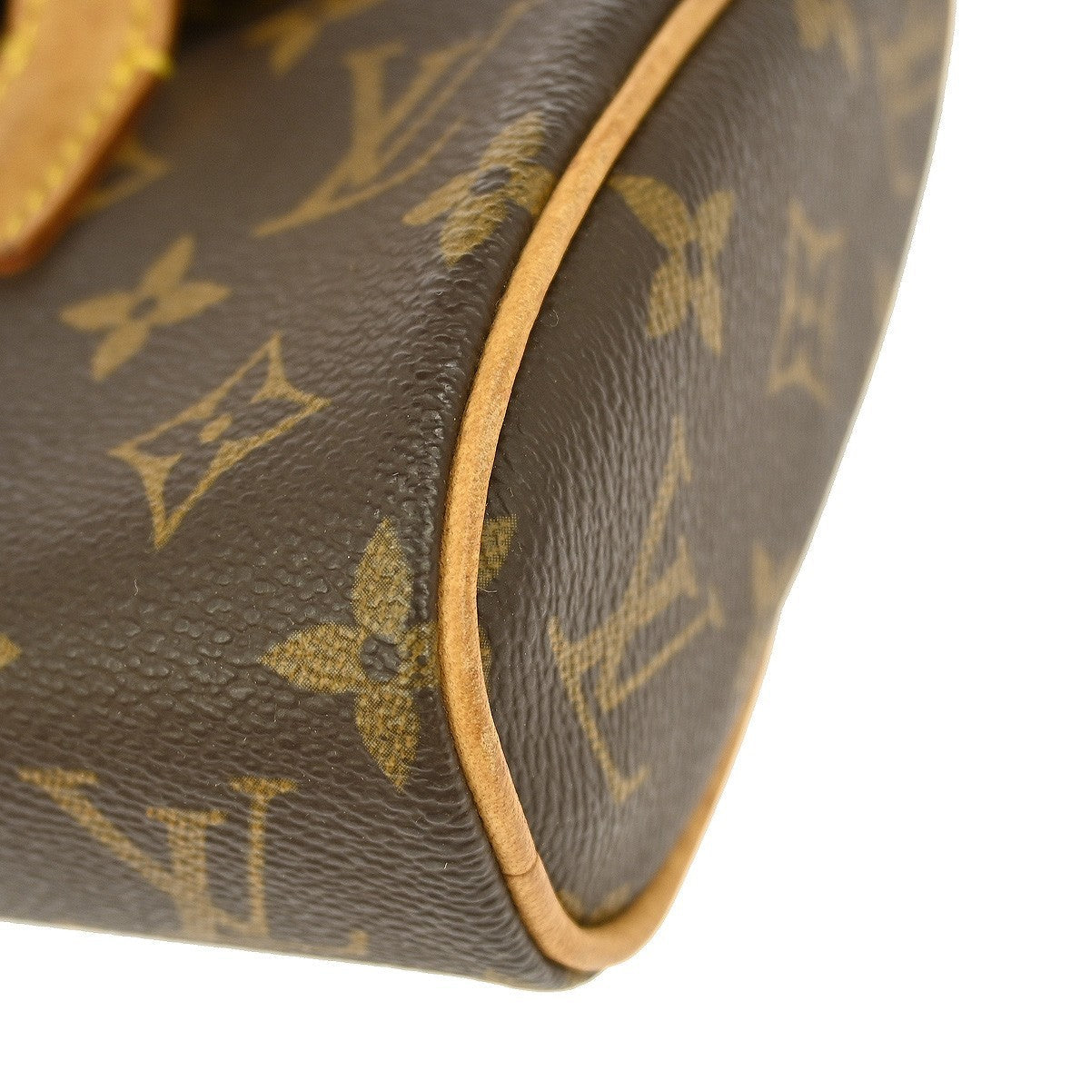 Louis Vuitton Sonatine Handbag Monogram Canvas Brown Canvas Handbag (Pre-Owned)