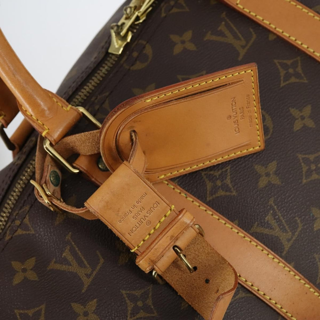 Louis Vuitton Keepall Bag Monogram Canvas Brown Canvas Travel Bag Bag (Pre-Owned)