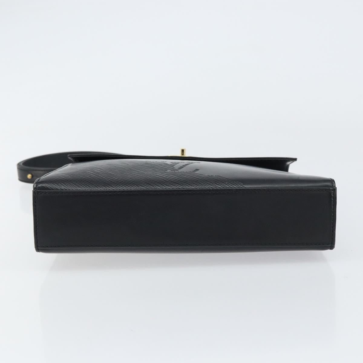 Louis Vuitton Opera Line Spartan Bag Leather Black Leather Handbag (Pre-Owned)