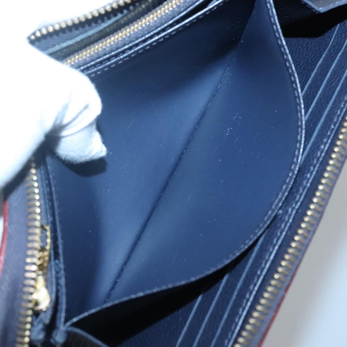 Louis Vuitton Portefeuille Zippy Monogramme Empreinte Monogramme Empreinte Navy Leather Wallets Accessory (Pre-Owned)