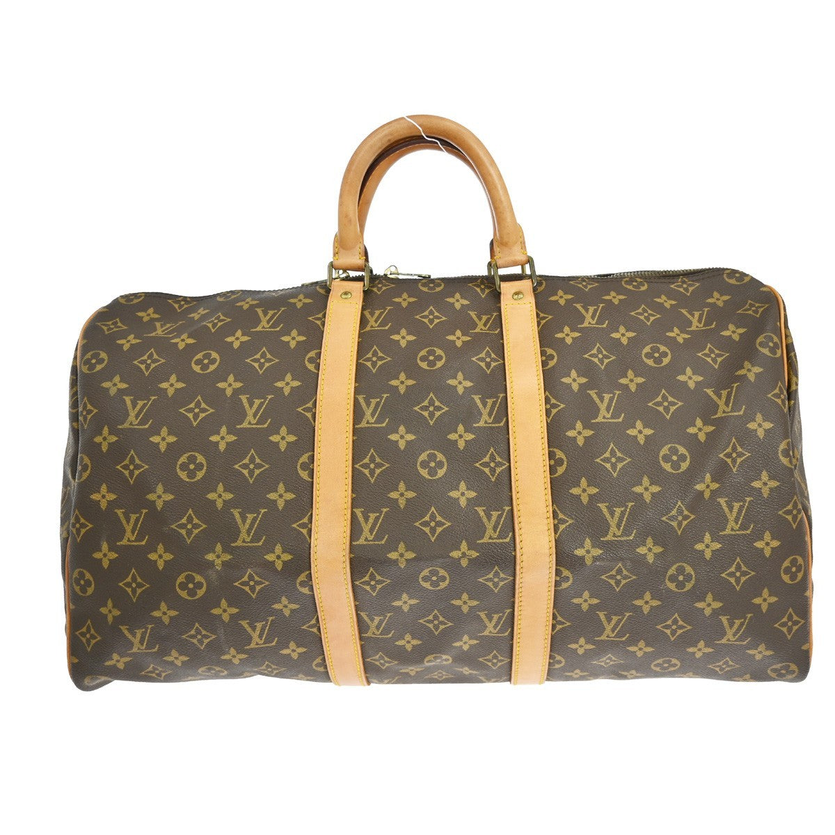 Louis Vuitton Keepall Bag Monogram Canvas Brown Canvas Travel Bag Bag (Pre-Owned)