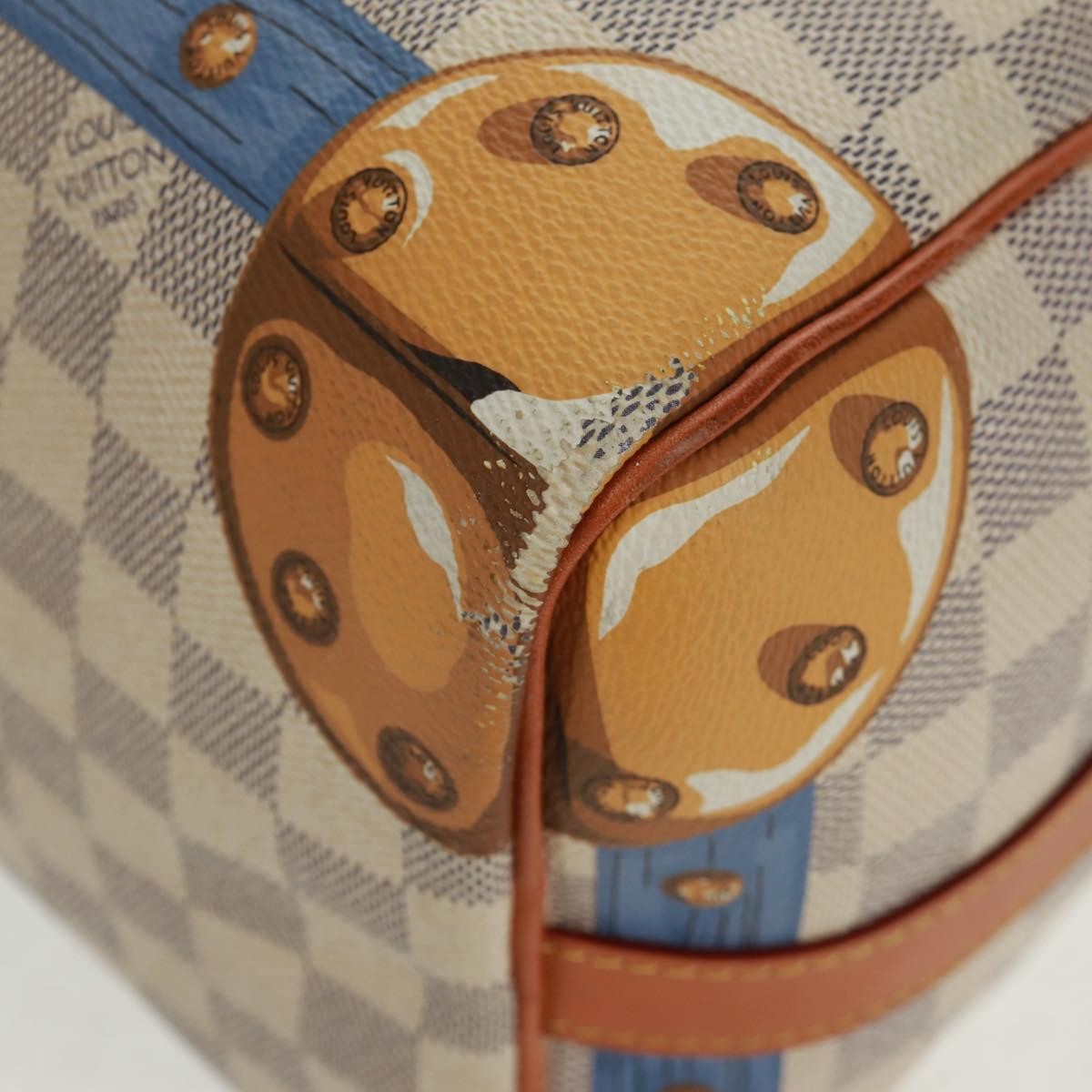 Louis Vuitton Speedy Bandouliere Bag Limited Edition Summer Trunks Monogram Canvas Multicolour Canvas Handbag (Pre-Owned)