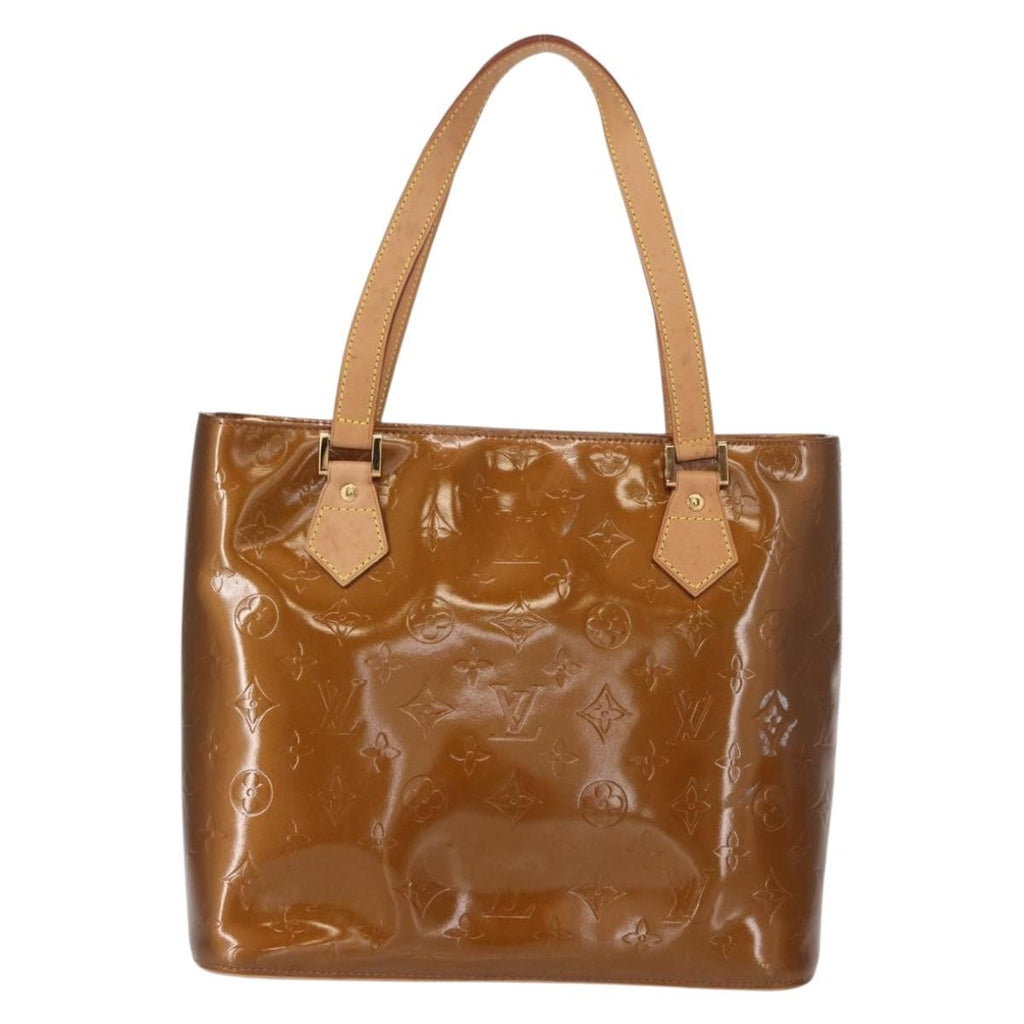 Louis Vuitton Houston Handbag Monogram Vernis Brown Patent_Leather Handbag (Pre-Owned)