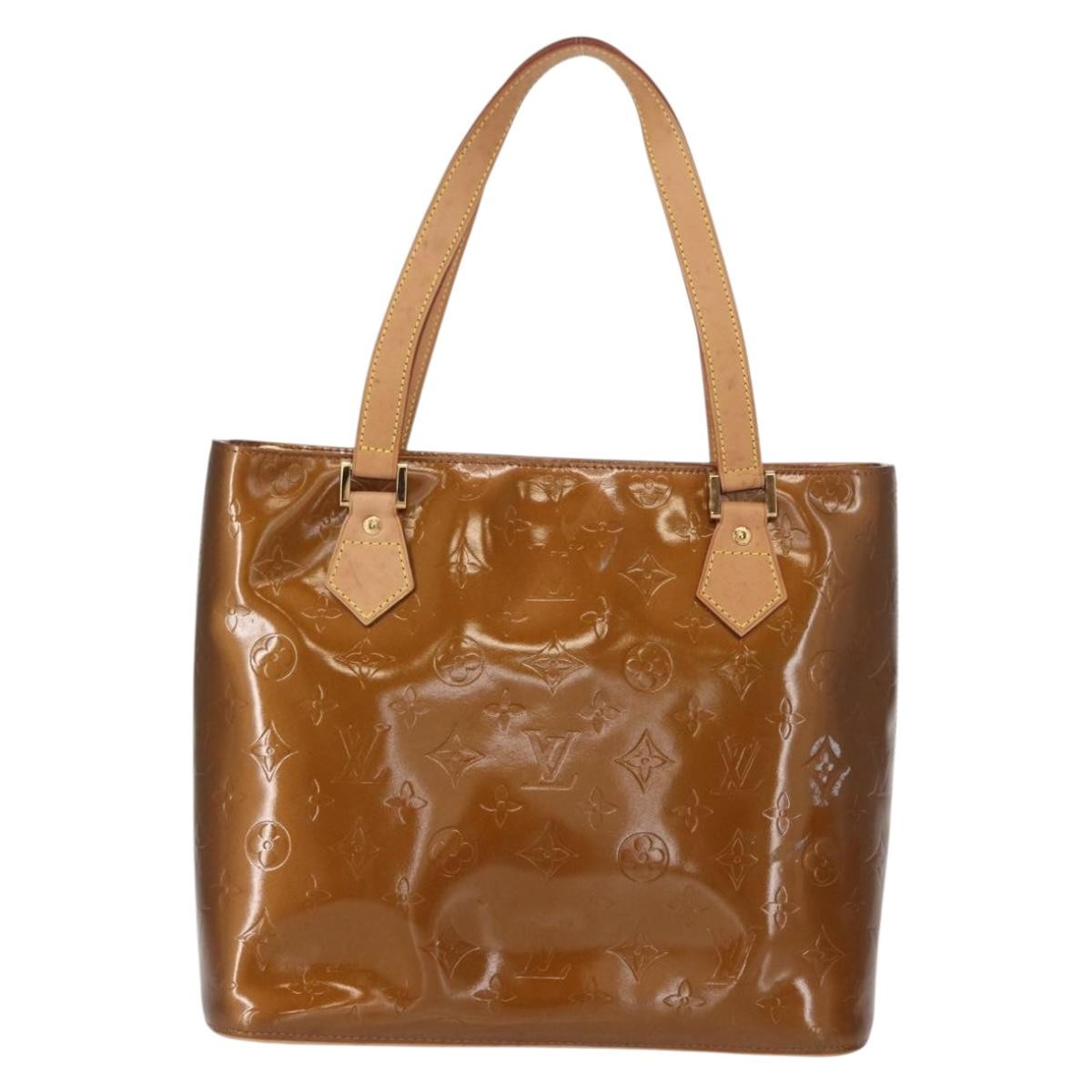 Louis Vuitton Houston Handbag Monogram Vernis Brown Patent_Leather Handbag (Pre-Owned)