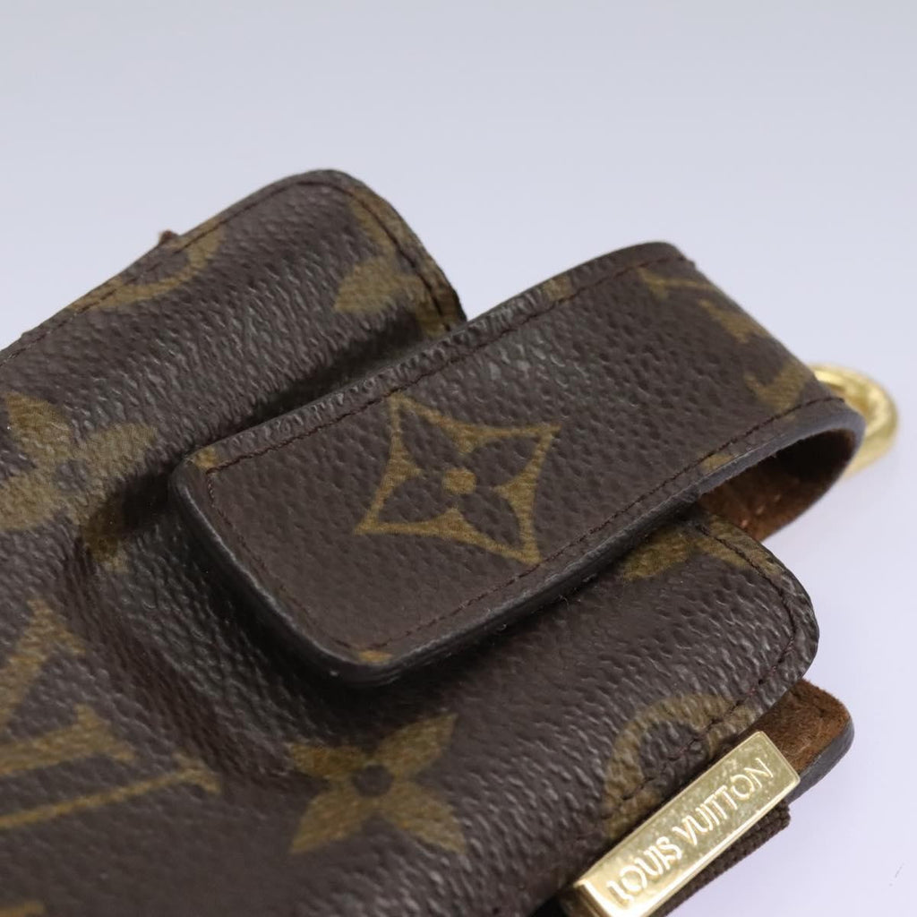 Louis Vuitton Étui Téléphone Monogram Canvas Brown Canvas Tech Accessory Accessory (Pre-Owned)