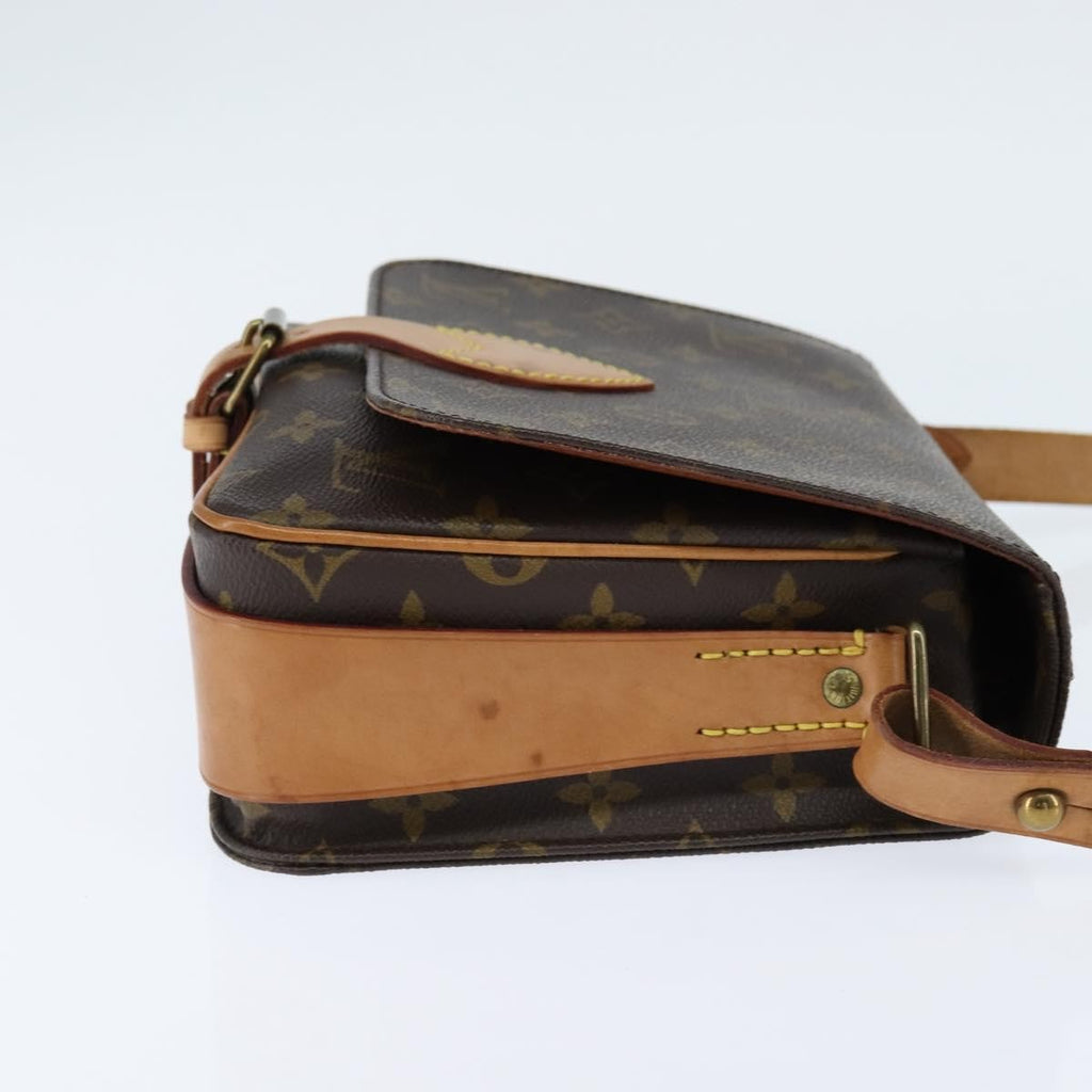 Louis Vuitton Cartouchiere Handbag Monogram Canvas Brown Canvas Shoulder Bag Bag (Pre-Owned)