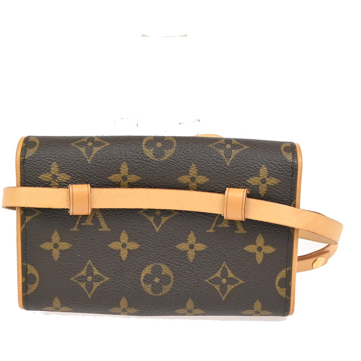 Louis Vuitton Florentine Waist Bag Monogram Canvas Brown Canvas Clutche & Pouche Bag (Pre-Owned)