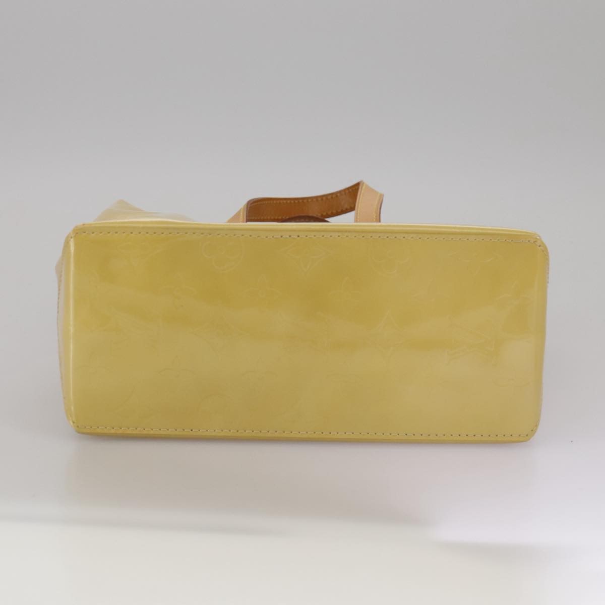 Louis Vuitton Reade Handbag Monogram Vernis Beige Patent_Leather Handbag (Pre-Owned)