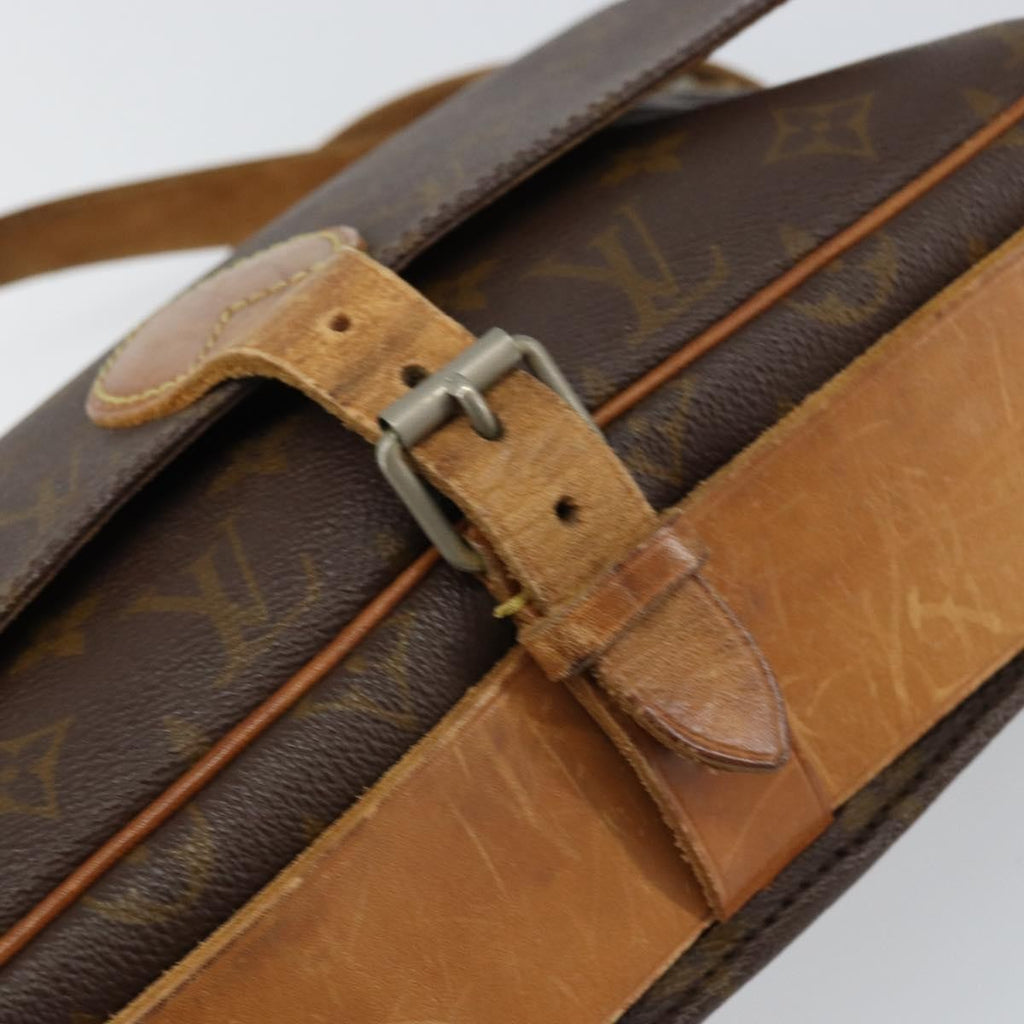 Louis Vuitton Cartouchiere Handbag Monogram Canvas Brown Canvas Shoulder Bag Bag (Pre-Owned)