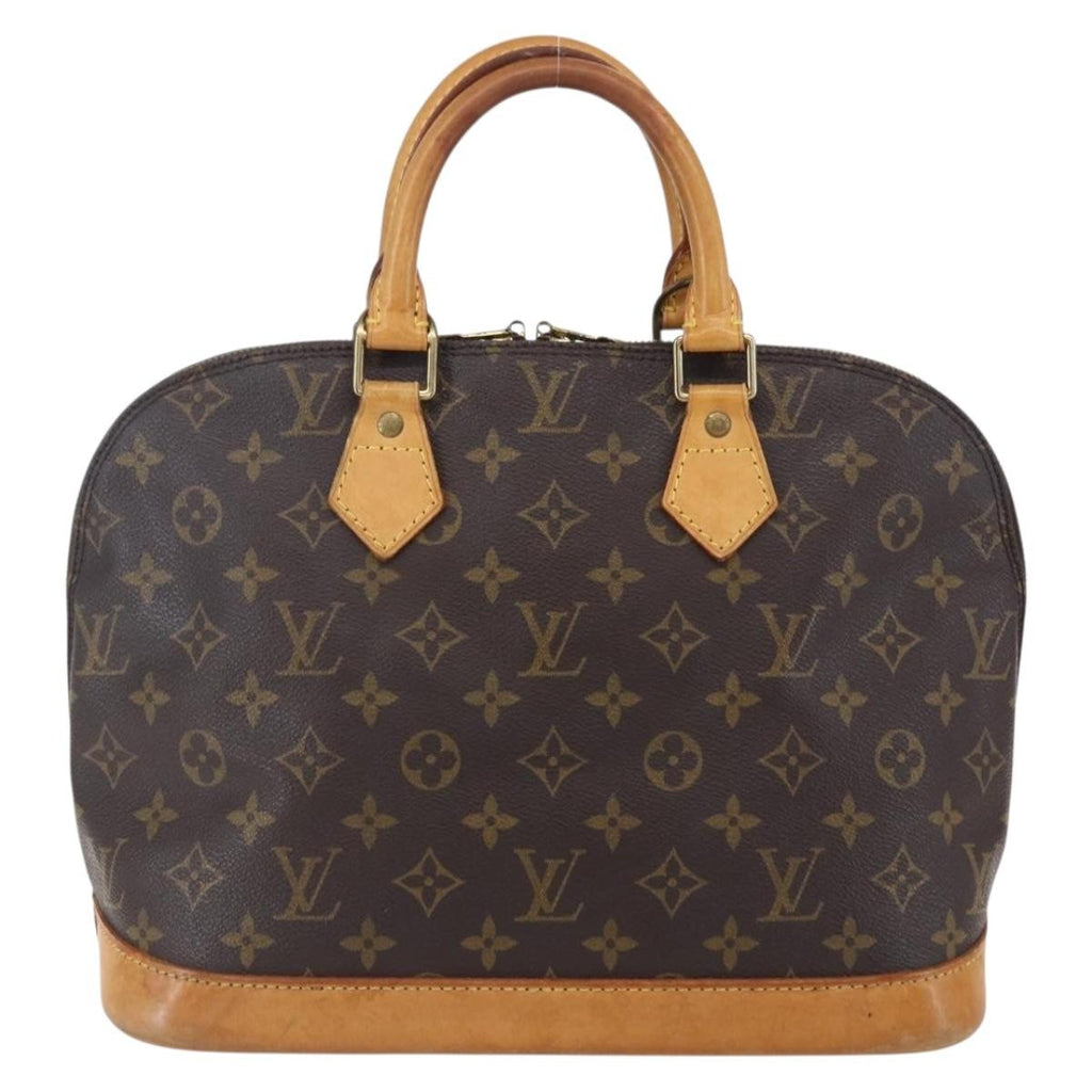 Louis Vuitton Alma Handbag Monogram Canvas Brown Canvas Handbag (Pre-Owned)