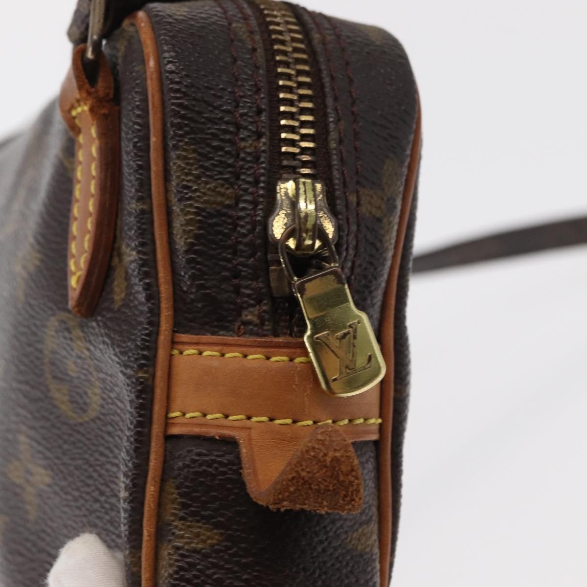 Louis Vuitton Pochette Marly Bandouliere Bag Monogram Canvas Brown Canvas Shoulder Bag Bag (Pre-Owned)