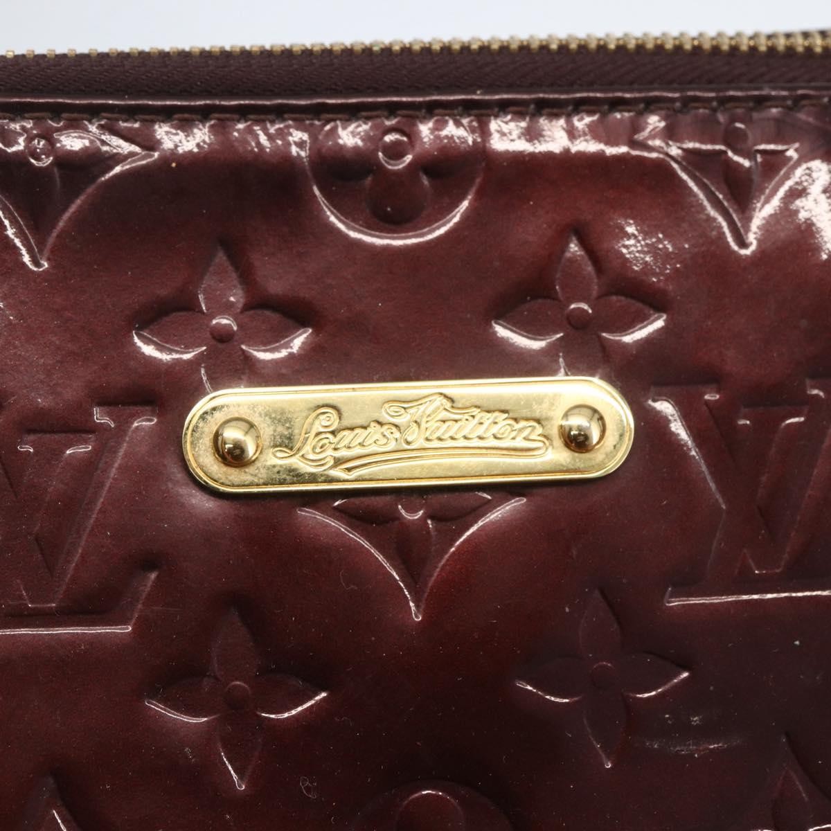 Louis Vuitton Bellevue Handbag Monogram Vernis Burgundy Patent_Leather Tote Bag Bag (Pre-Owned)