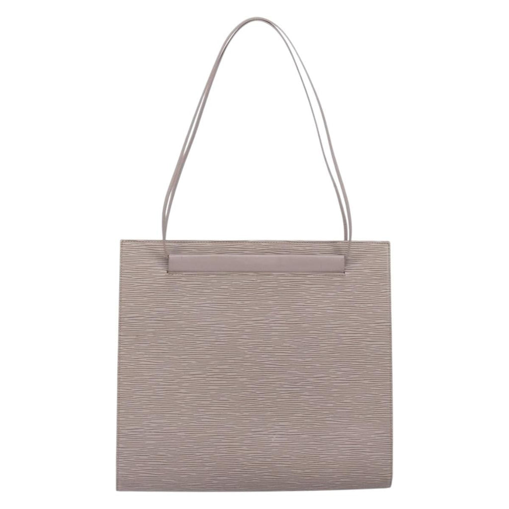 Louis Vuitton Saint Tropez Handbag Epi Leather Gray Leather Shoulder Bag Bag (Pre-Owned)
