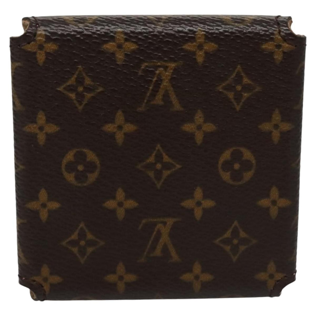 Louis Vuitton Case Jewelry Box Canvas Brown Canvas Wallets Accessory (Pre-Owned)
