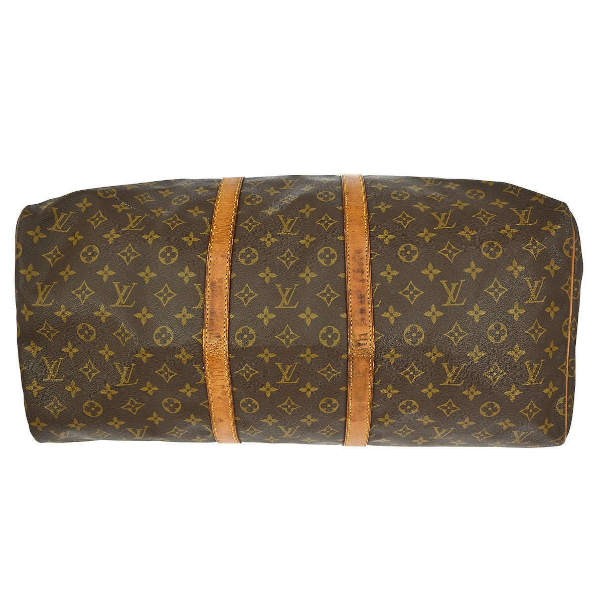 Louis Vuitton Keepall Bag Monogram Canvas Brown Canvas Travel Bag Bag (Pre-Owned)