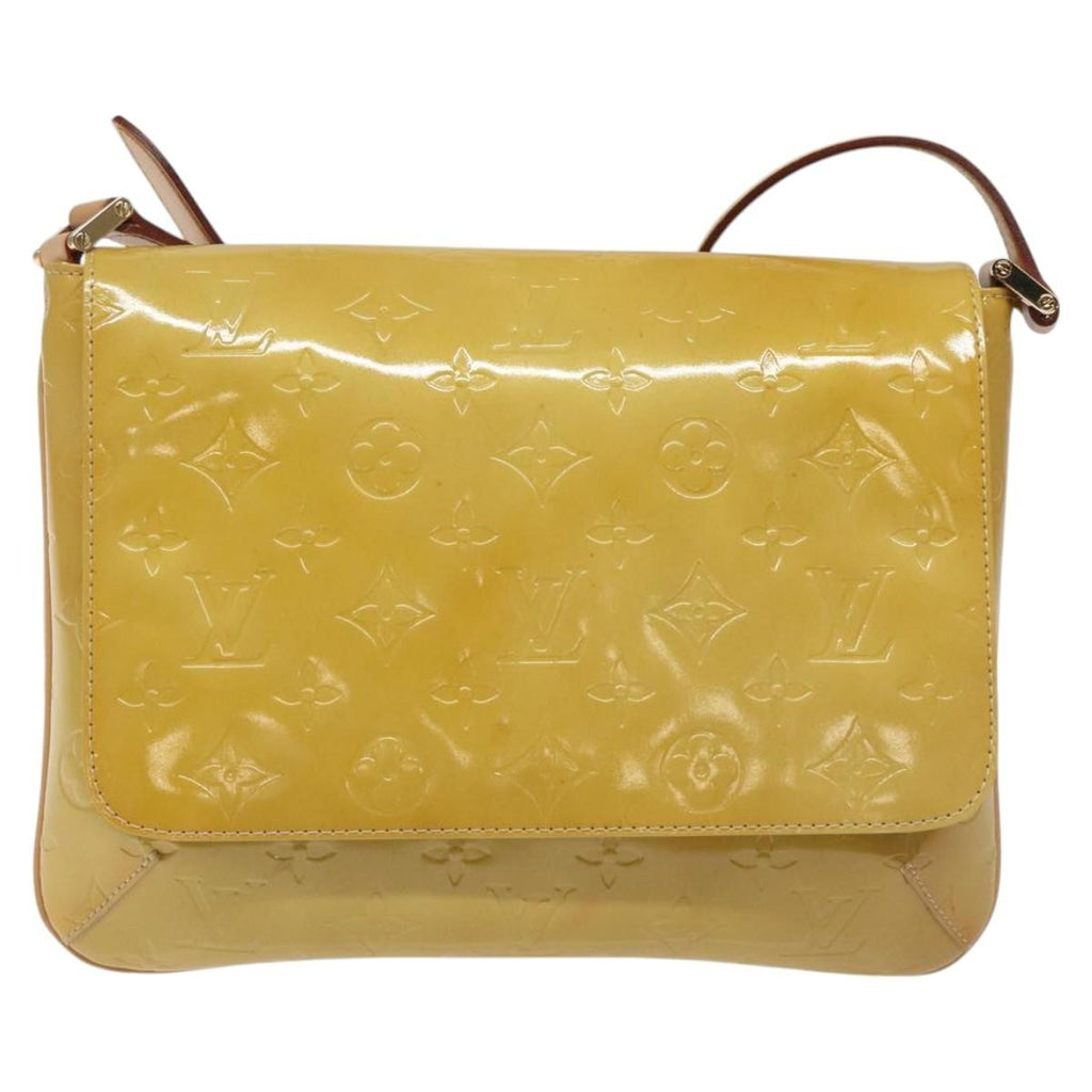 Louis Vuitton Thompson Street Handbag Monogram Vernis Beige Patent_Leather Bag (Pre-Owned)