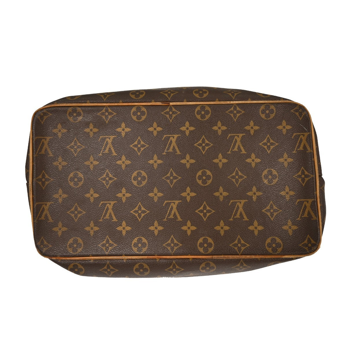 Louis Vuitton Palermo Handbag Monogram Canvas Brown Canvas Tote Bag Bag (Pre-Owned)