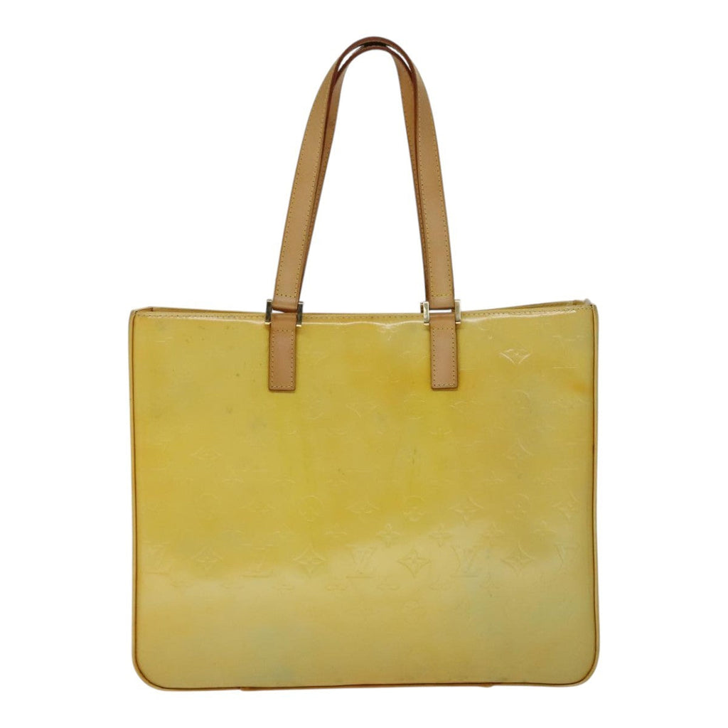 Louis Vuitton Columbus Handbag Monogram Vernis Yellow Patent_Leather Bag (Pre-Owned)