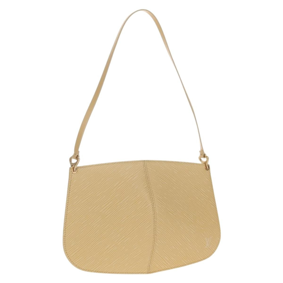 Louis Vuitton Demi Lune Pochette Epi Leather Beige Leather Clutche & Pouche Bag (Pre-Owned)