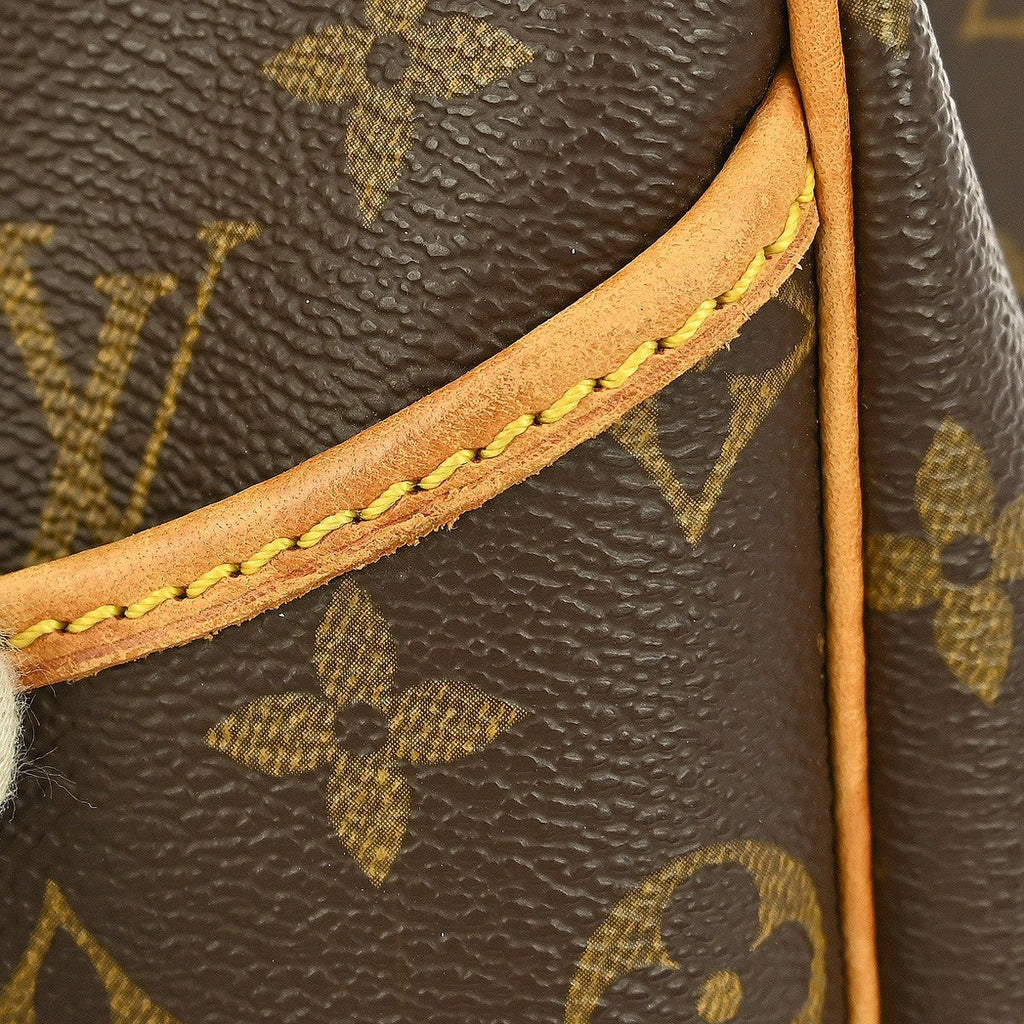 Louis Vuitton Deauville Handbag Monogram Canvas Brown Canvas Handbag (Pre-Owned)