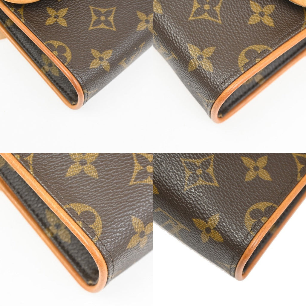 Louis Vuitton Florentine Waist Bag Monogram Canvas Brown Canvas Clutche & Pouche Bag (Pre-Owned)