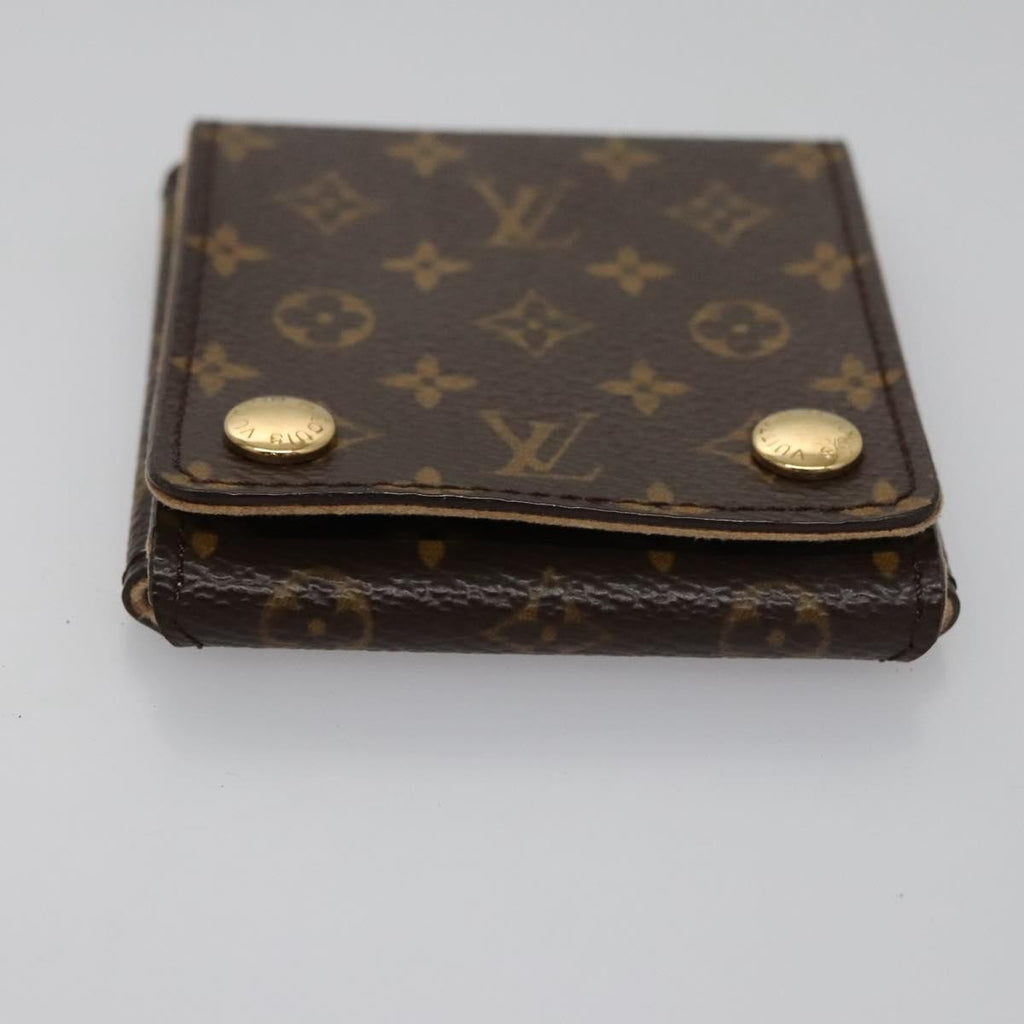 Louis Vuitton Case Jewelry Box Canvas Brown Canvas Wallets Accessory (Pre-Owned)