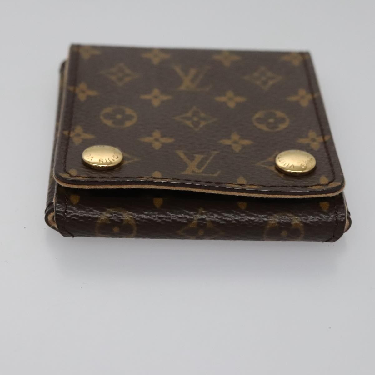 Louis Vuitton Case Jewelry Box Canvas Brown Canvas Wallets Accessory (Pre-Owned)