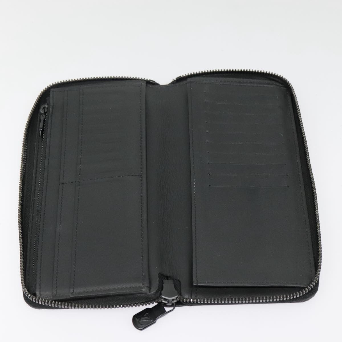 Louis Vuitton Zippy Wallet Vertical Monogram Shadow Leather Black Leather Wallets Accessory (Pre-Owned)
