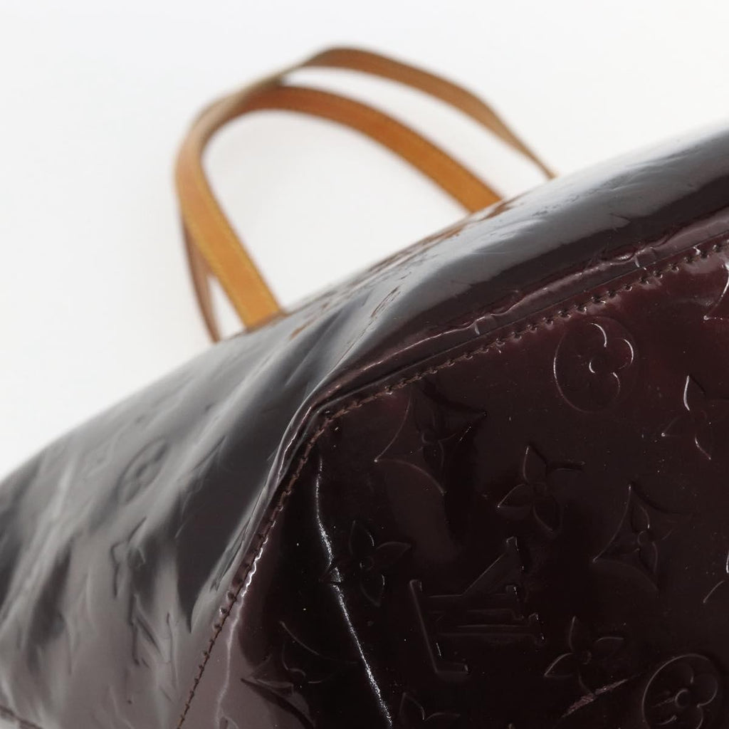 Louis Vuitton Bellevue Handbag Monogram Vernis Burgundy Patent_Leather Tote Bag Bag (Pre-Owned)