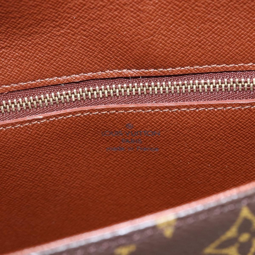Louis Vuitton Saint Cloud Handbag Monogram Canvas Brown Canvas Shoulder Bag Bag (Pre-Owned)