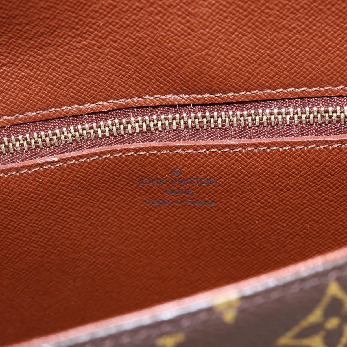 Louis Vuitton Saint Cloud Handbag Monogram Canvas Brown Canvas Shoulder Bag Bag (Pre-Owned)
