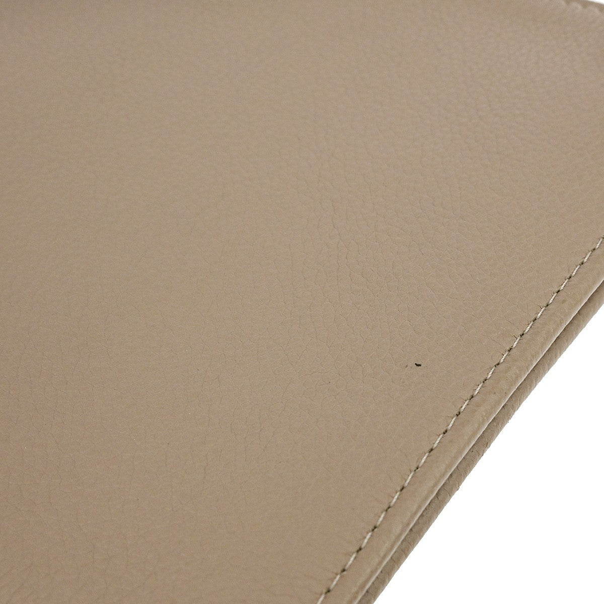 Louis Vuitton Zip Around Pochette Jour Leather Gray Leather Clutche & Pouche Bag (Pre-Owned)