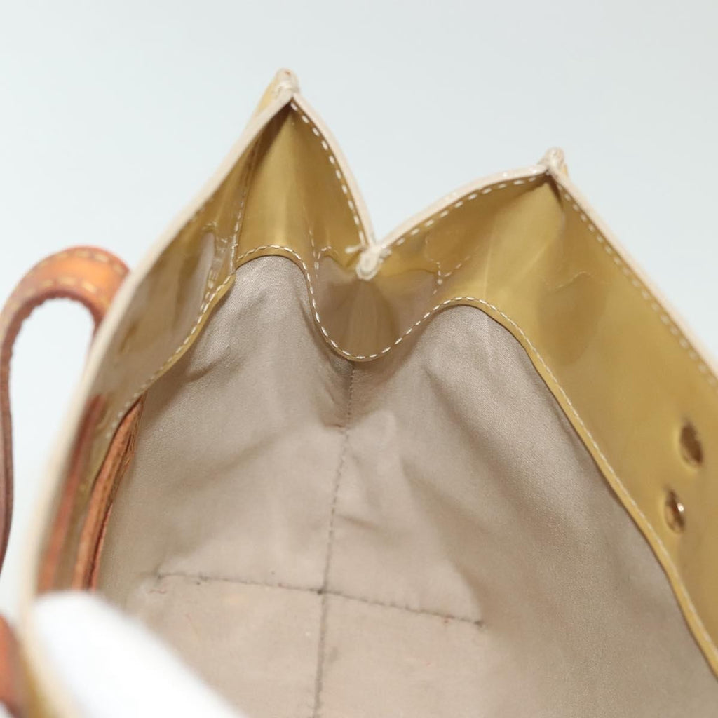 Louis Vuitton Reade Handbag Monogram Vernis Beige Patent_Leather Handbag (Pre-Owned)
