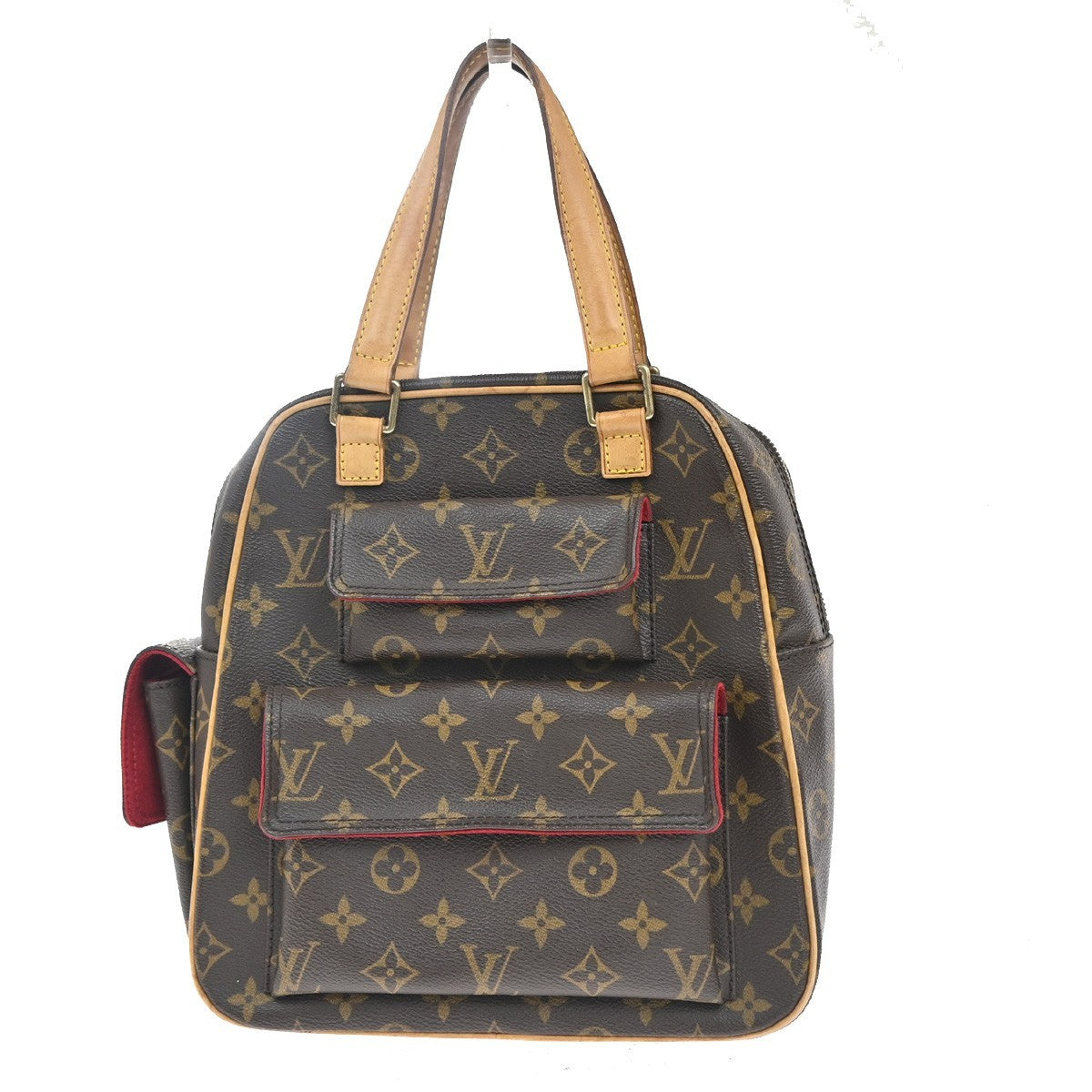 Louis Vuitton Excentri-Cite Handbag Monogram Canvas Brown Canvas Handbag (Pre-Owned)