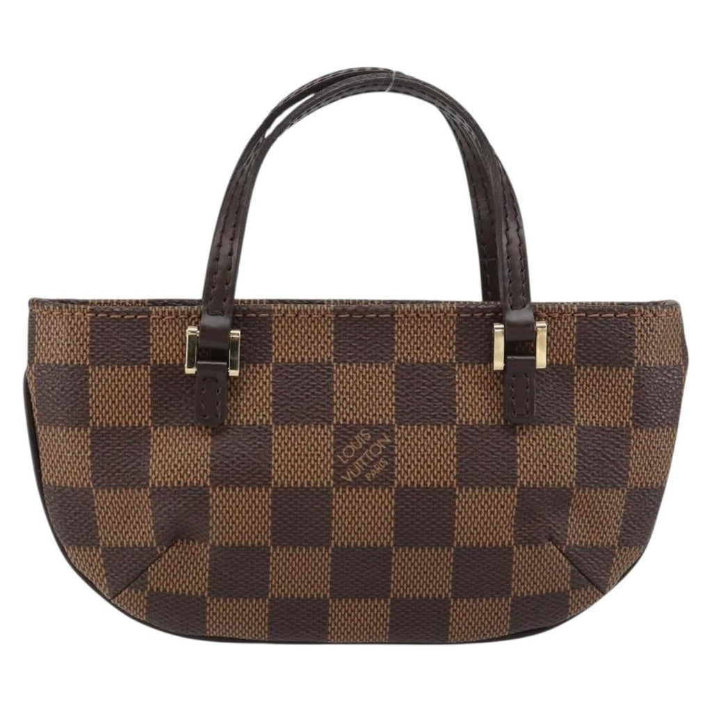 Louis Vuitton Manosque Pochette Damier Brown Canvas Clutche & Pouche Bag (Pre-Owned)