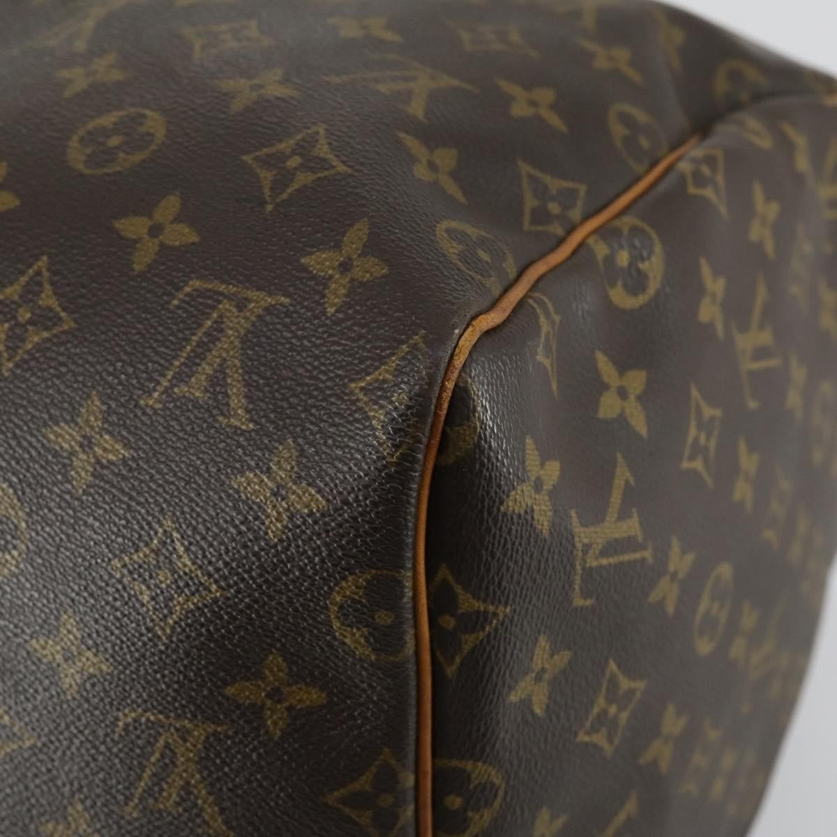 Louis Vuitton Keepall Bag Monogram Canvas Brown Canvas Travel Bag Bag (Pre-Owned)