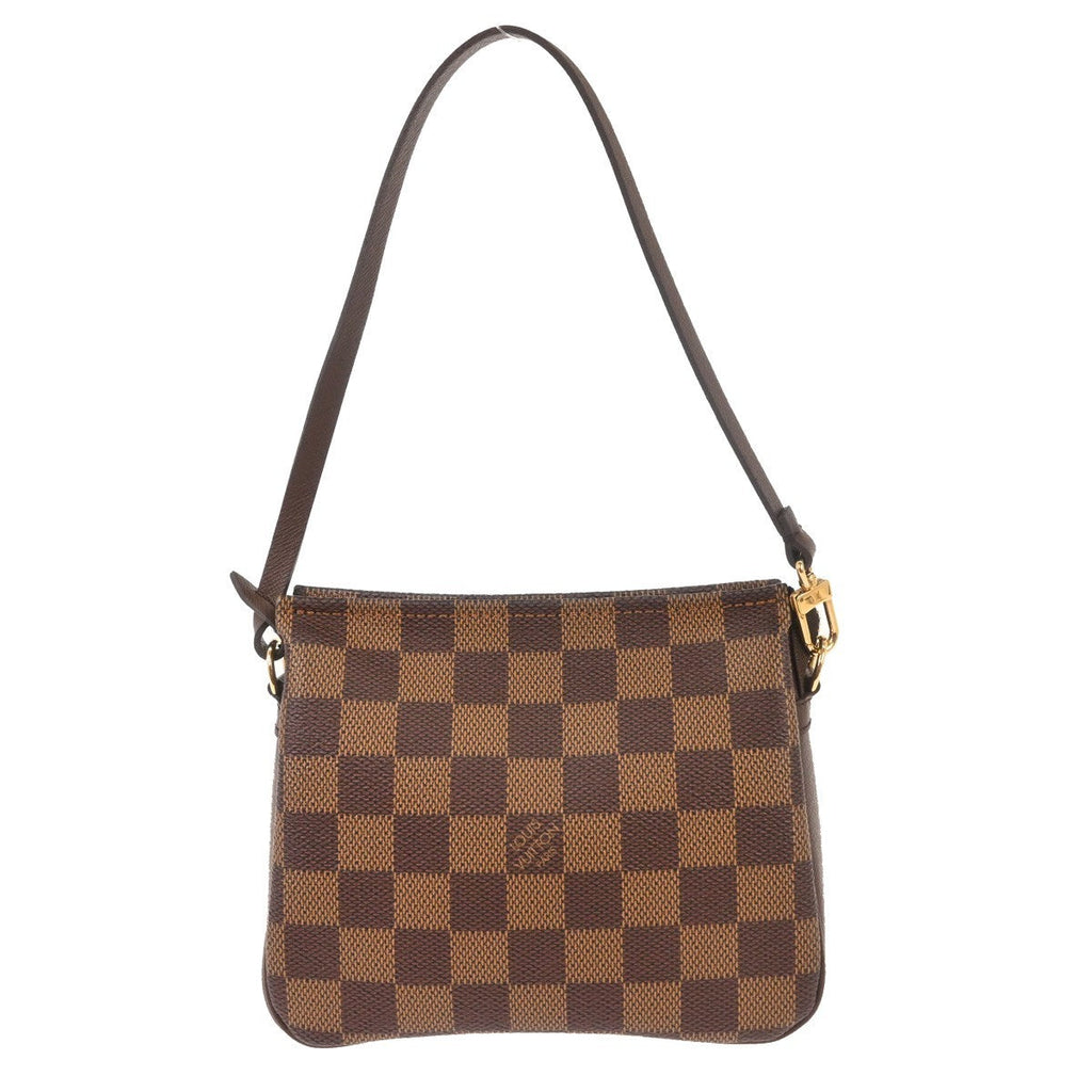 Louis Vuitton Trousse Make Up Bag Damier Brown Canvas Shoulder Bag Bag (Pre-Owned)