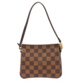 Louis Vuitton Trousse Make Up Bag Damier Brown Canvas Shoulder Bag Bag (Pre-Owned)
