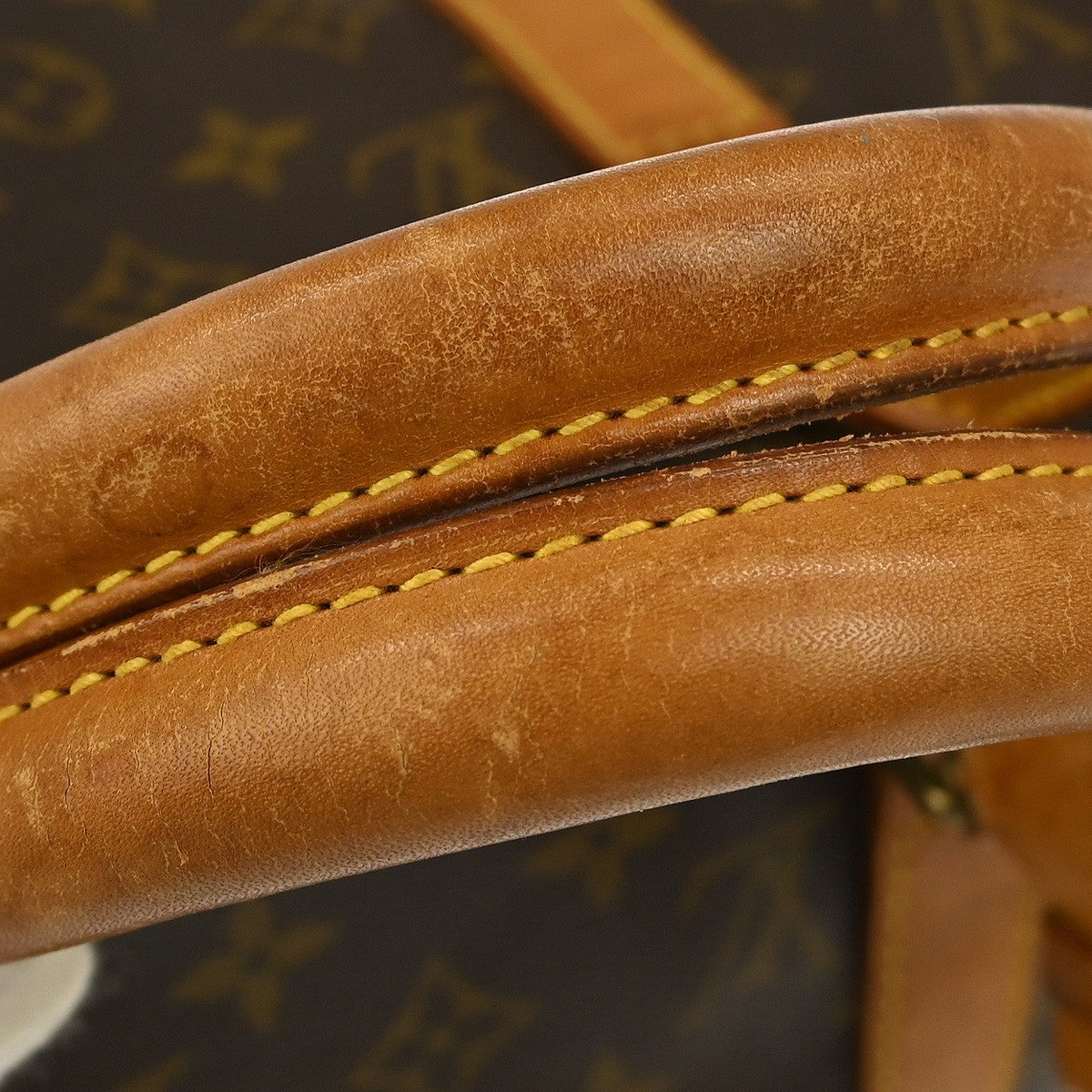 Louis Vuitton Keepall Bag Monogram Canvas Brown Canvas Travel Bag Bag (Pre-Owned)