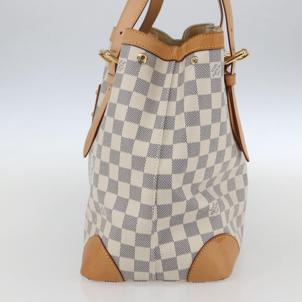 Louis Vuitton Hampstead Handbag Damier White Canvas Tote Bag Bag (Pre-Owned)