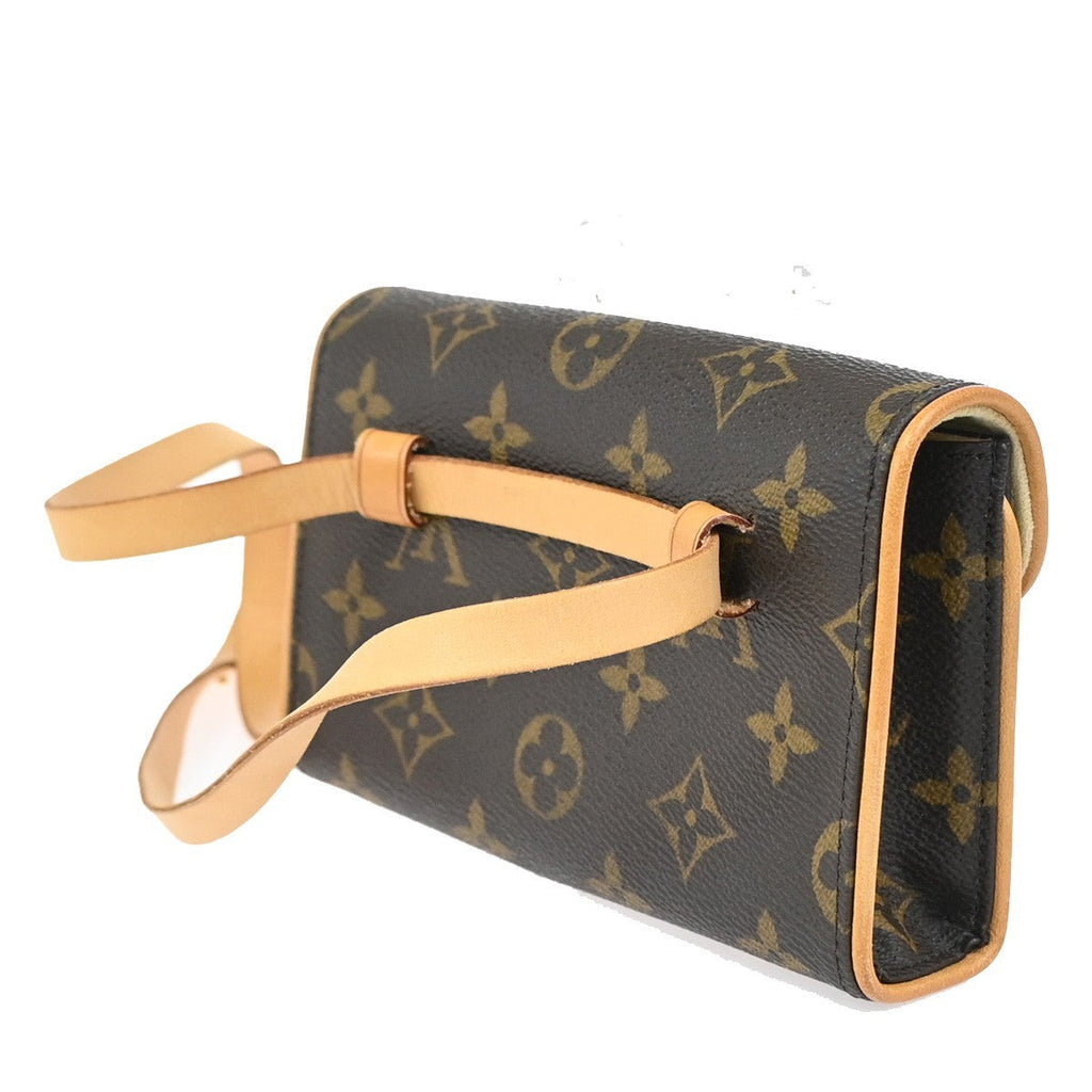 Louis Vuitton Florentine Waist Bag Monogram Canvas Brown Canvas Clutche & Pouche Bag (Pre-Owned)