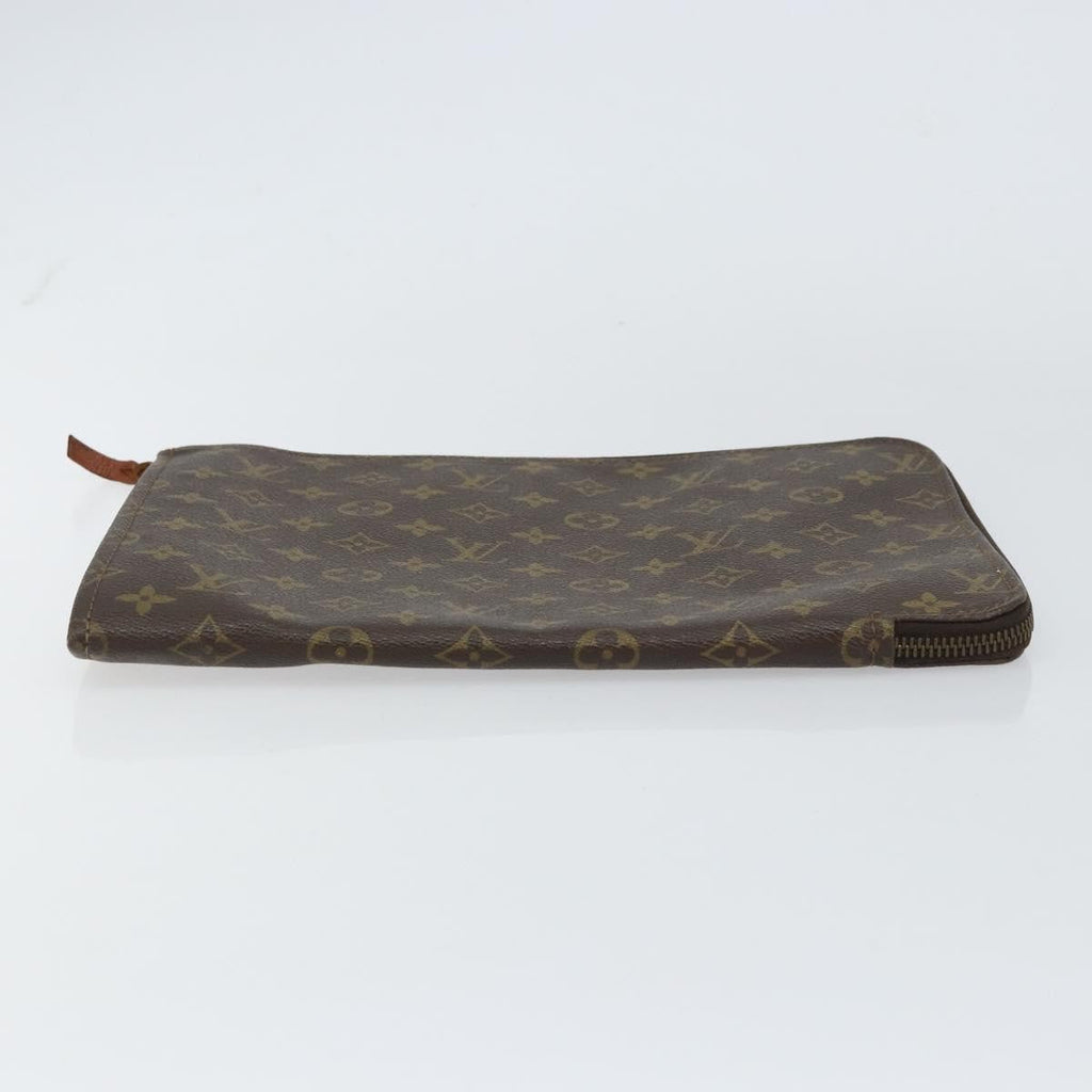 Louis Vuitton Poche Documents Monogram Canvas Brown Canvas Clutche & Pouche Bag (Pre-Owned)