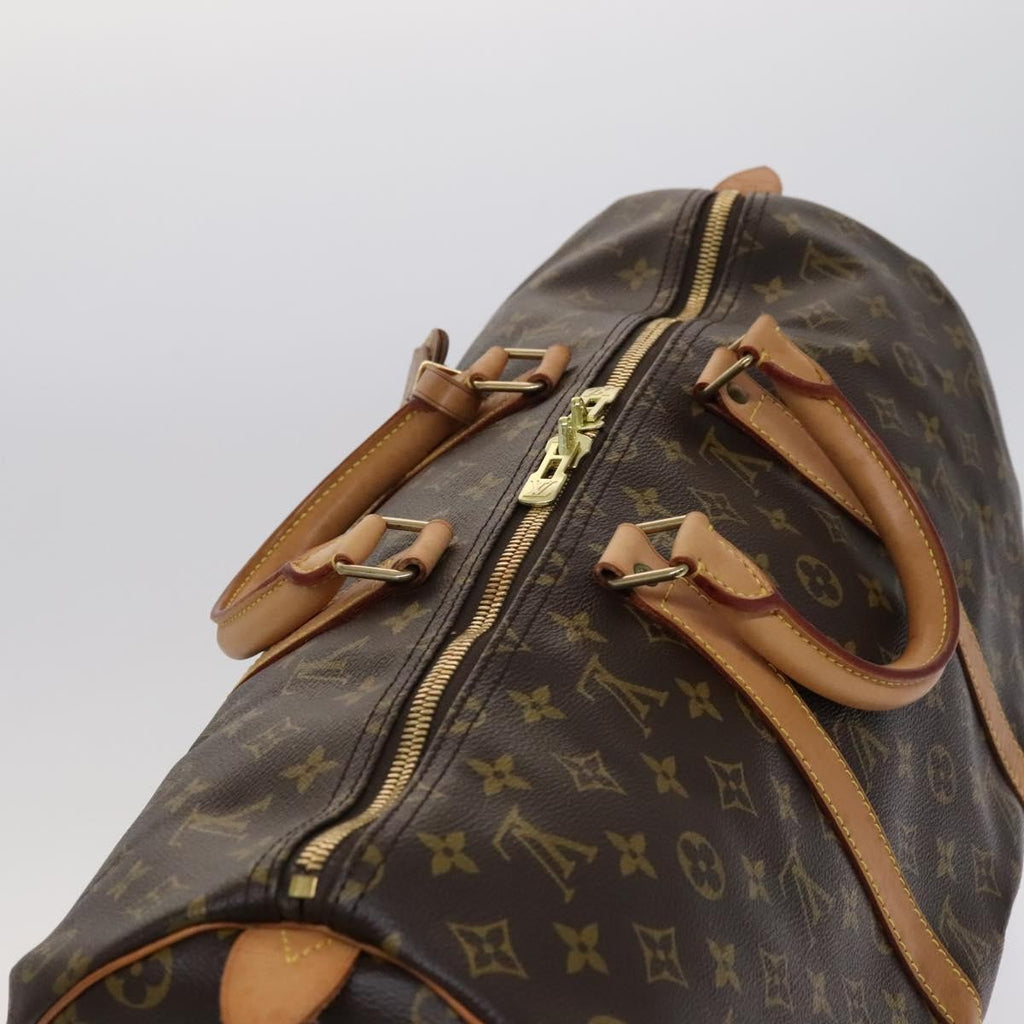 Louis Vuitton Keepall Bag Monogram Canvas Brown Canvas Bag (Pre-Owned)
