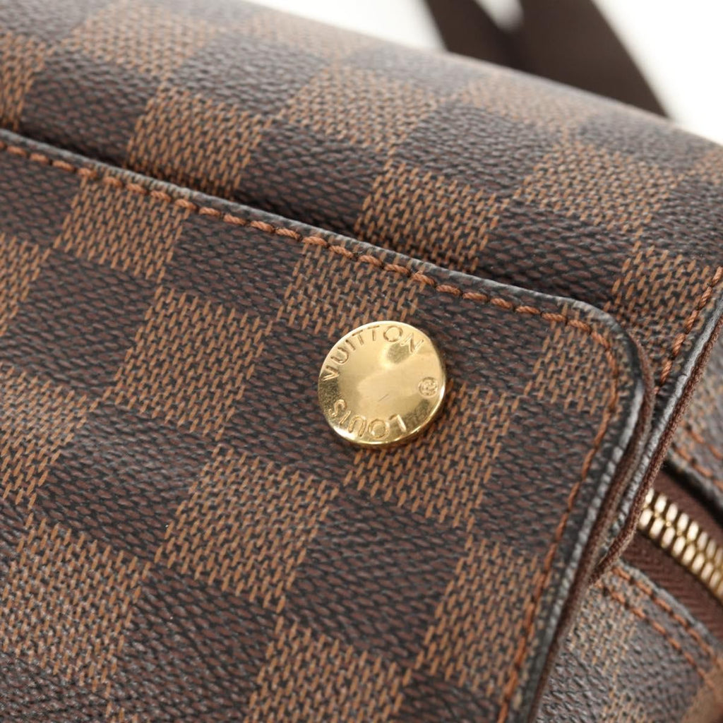 Louis Vuitton Naviglio Handbag Damier Brown Canvas Shoulder Bag Bag (Pre-Owned)