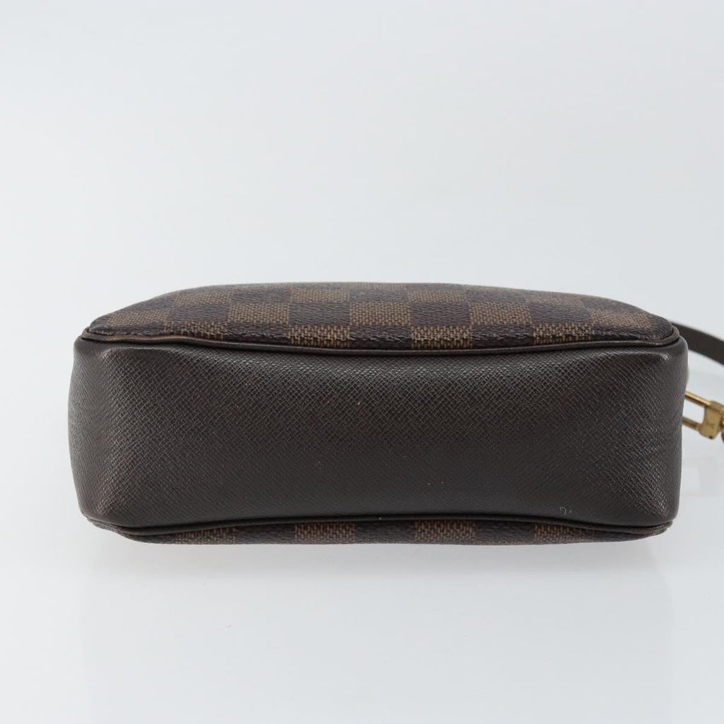 Louis Vuitton Trousse Make Up Bag Damier Canvas Brown Canvas Clutche & Pouche Bag (Pre-Owned)